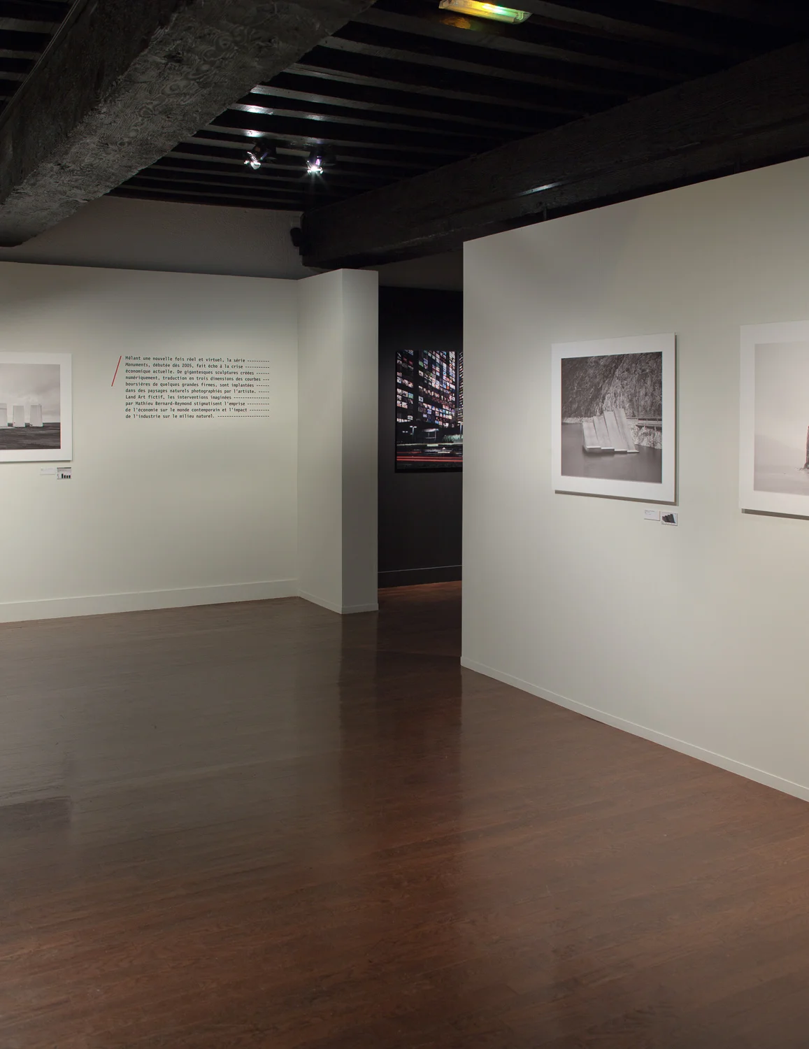 Exhibition view of various series