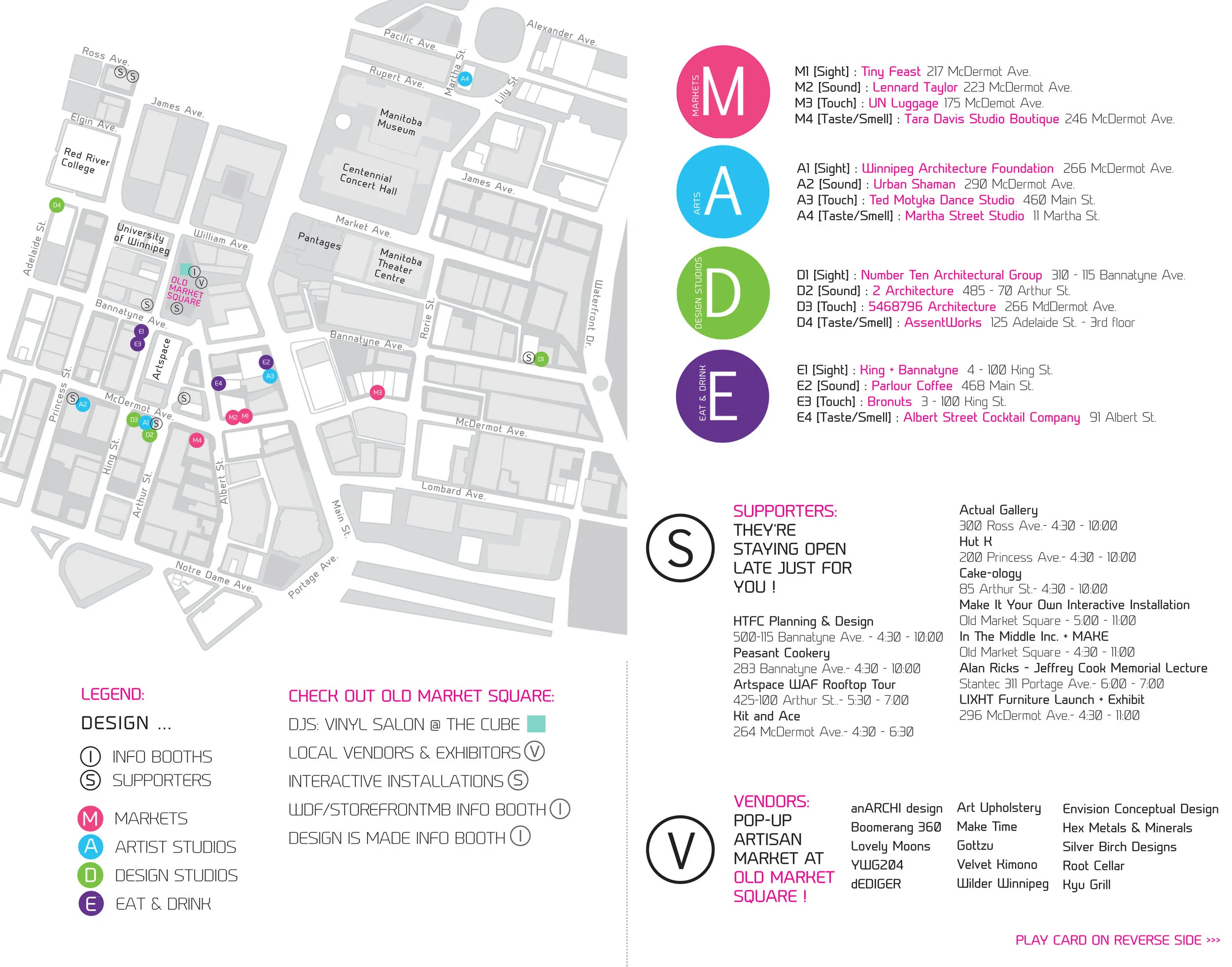 Event map + handout