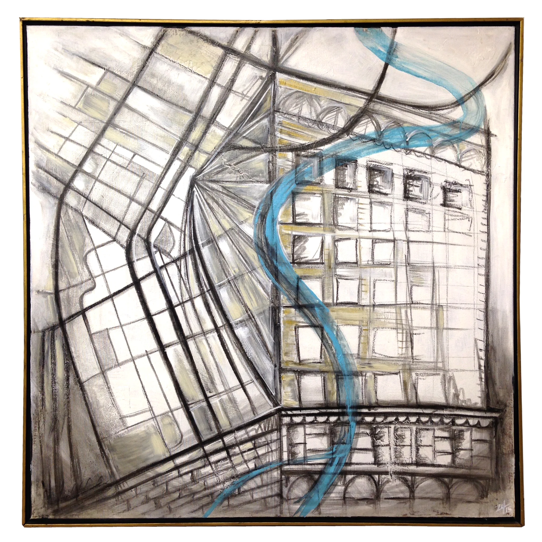 "Union Bank Building". 37"x37"