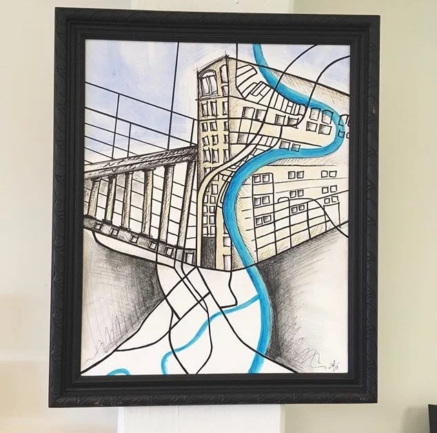"Convergence". 21"x17"