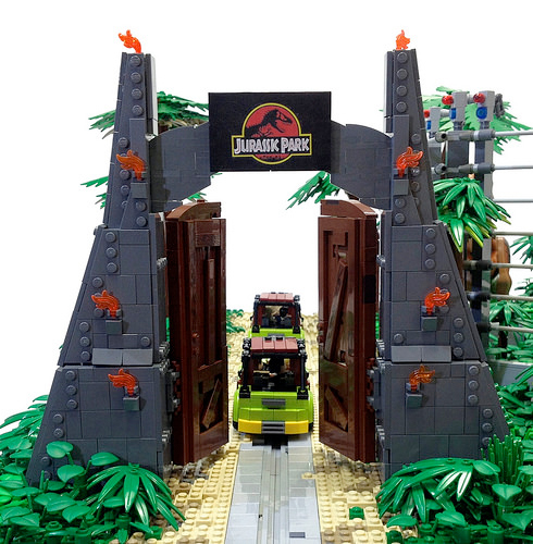 lego jurassic world diorama