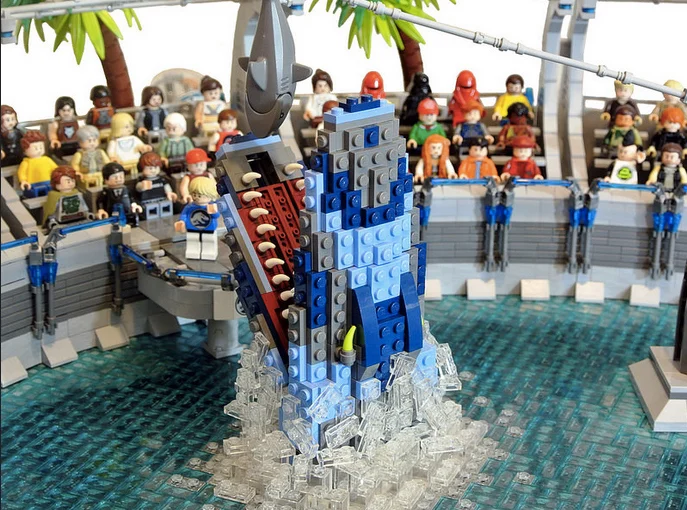 lego jurassic world diorama