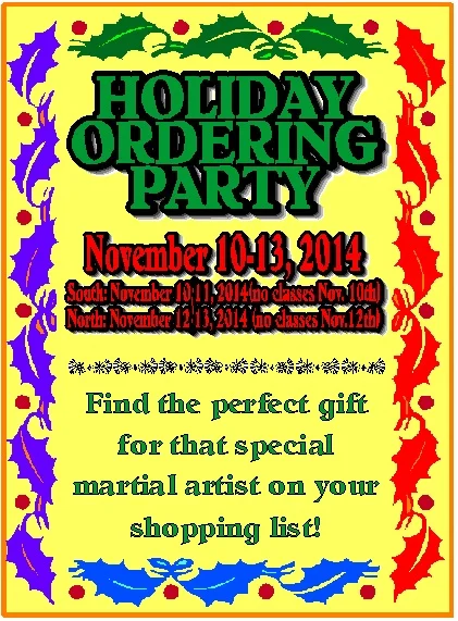 November 10-13, 2014 At our South location on November 10th & 11th (no classes Nov. 10th) At our North location on November 12th & 13th (no classes Nov.12th)