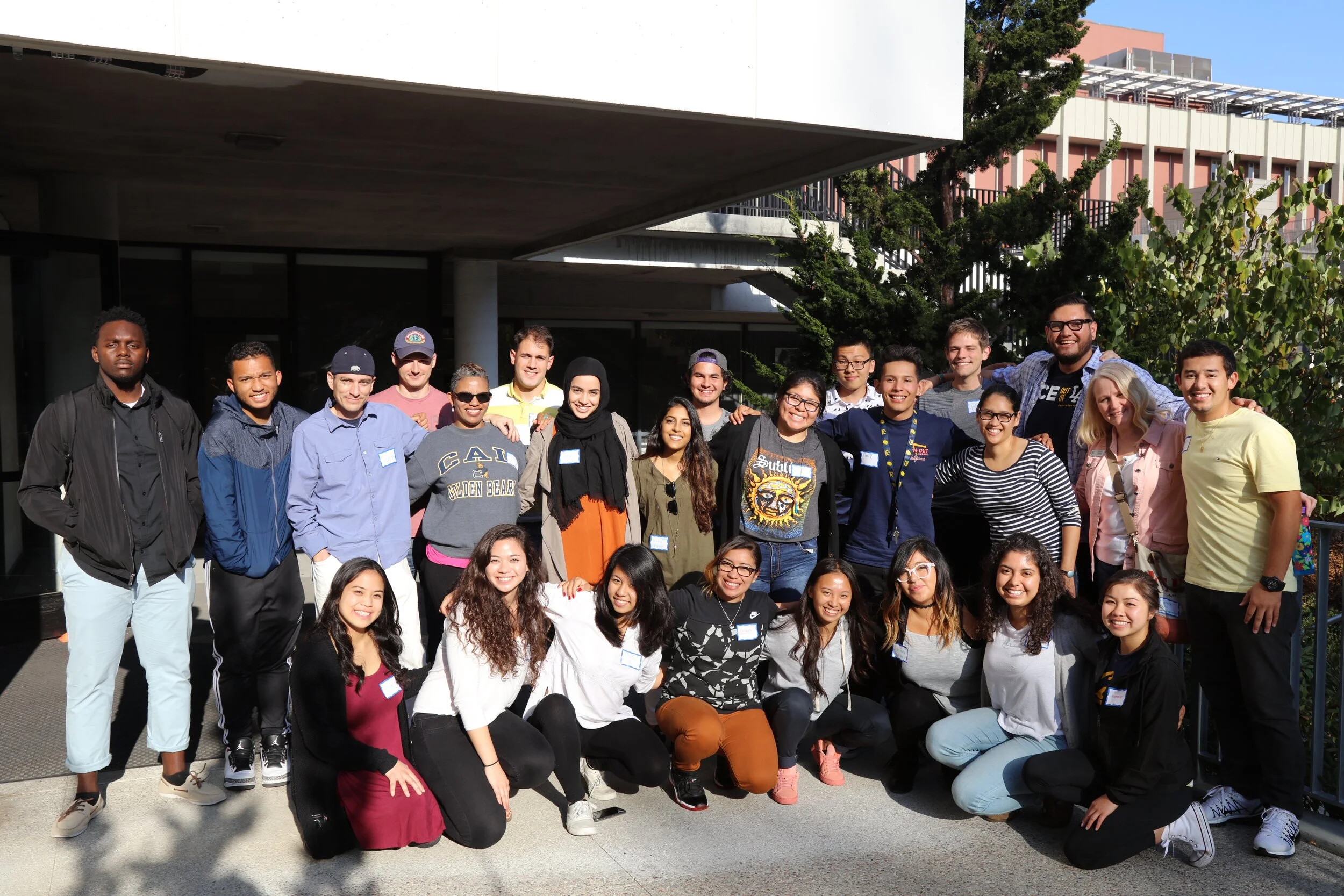 CE3 student and staff community gathered together on campus