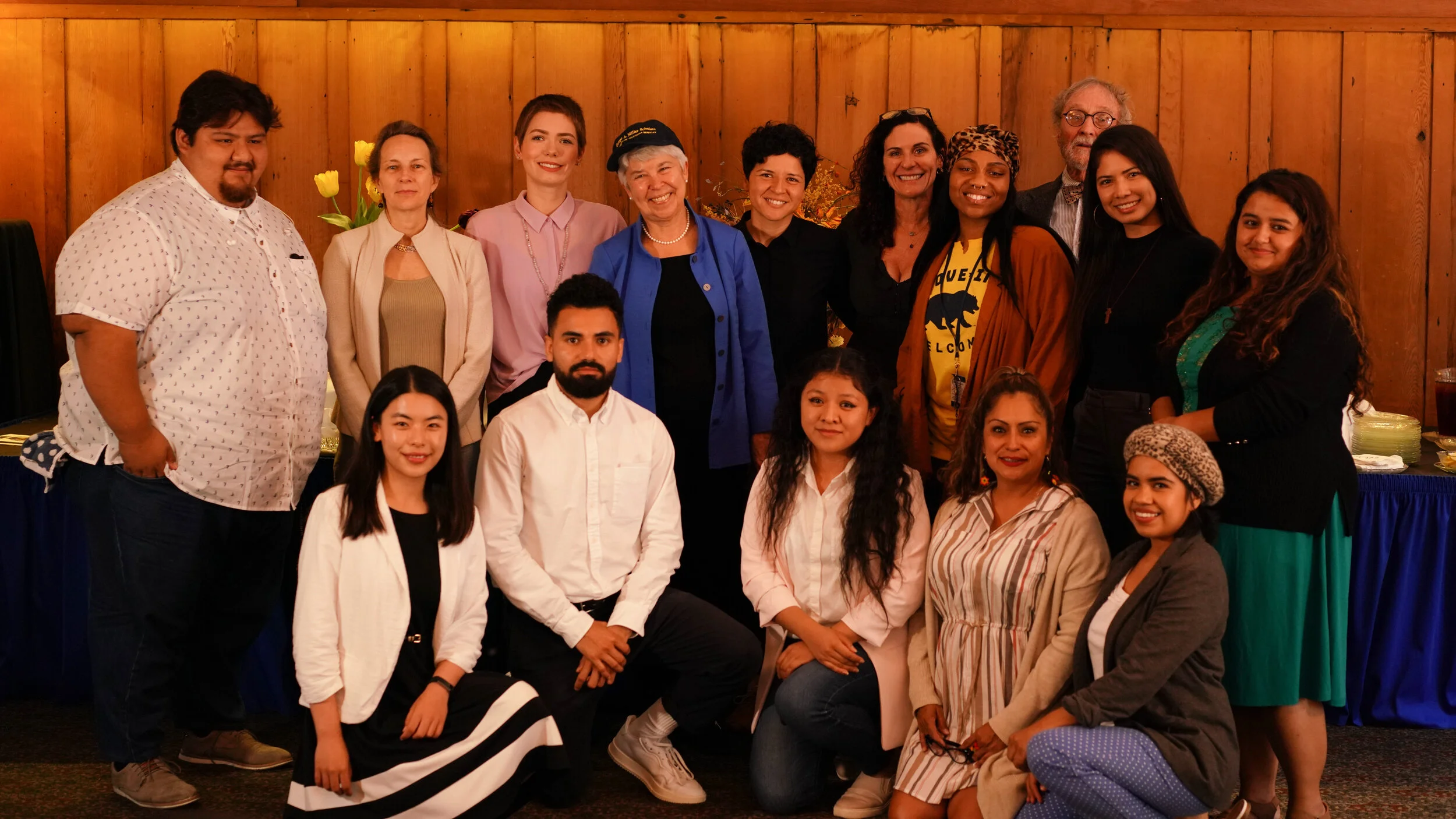 UC Berkeley Miller Scholars gathered together with Chancellor Carlo Christ
