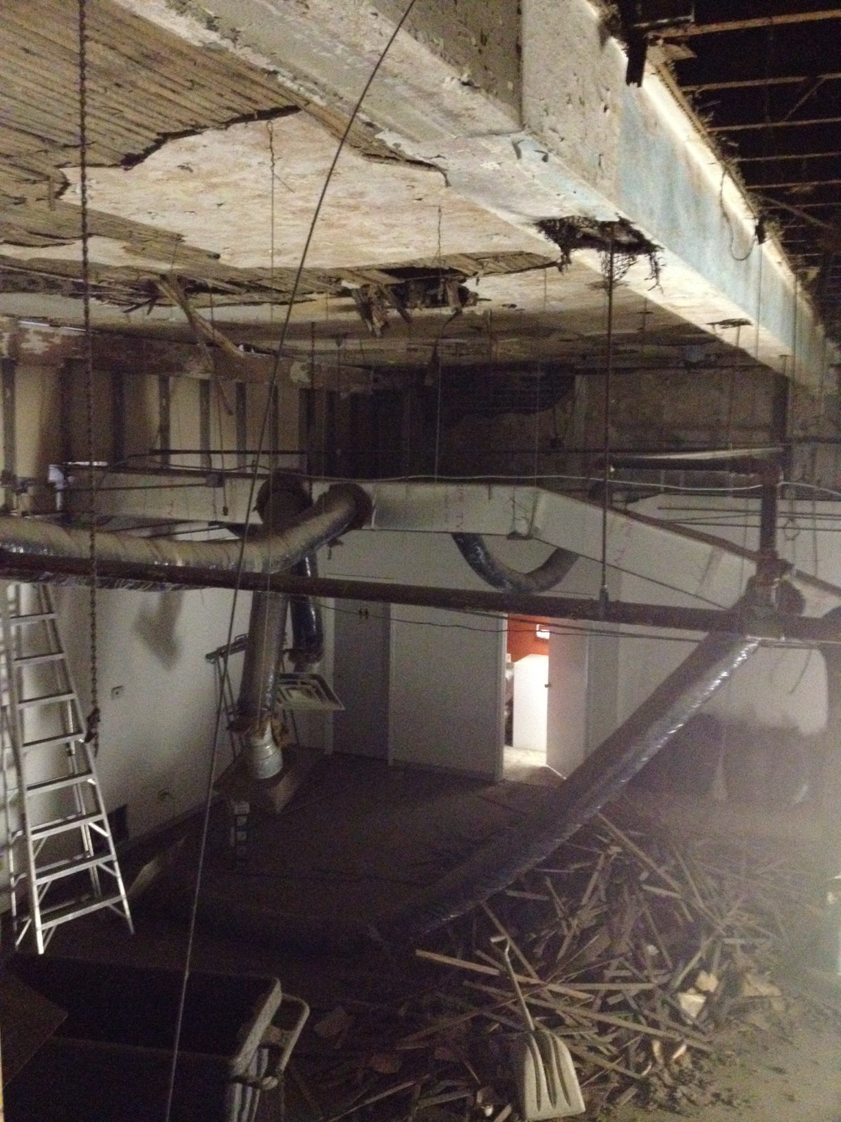 Start of demolition. January.