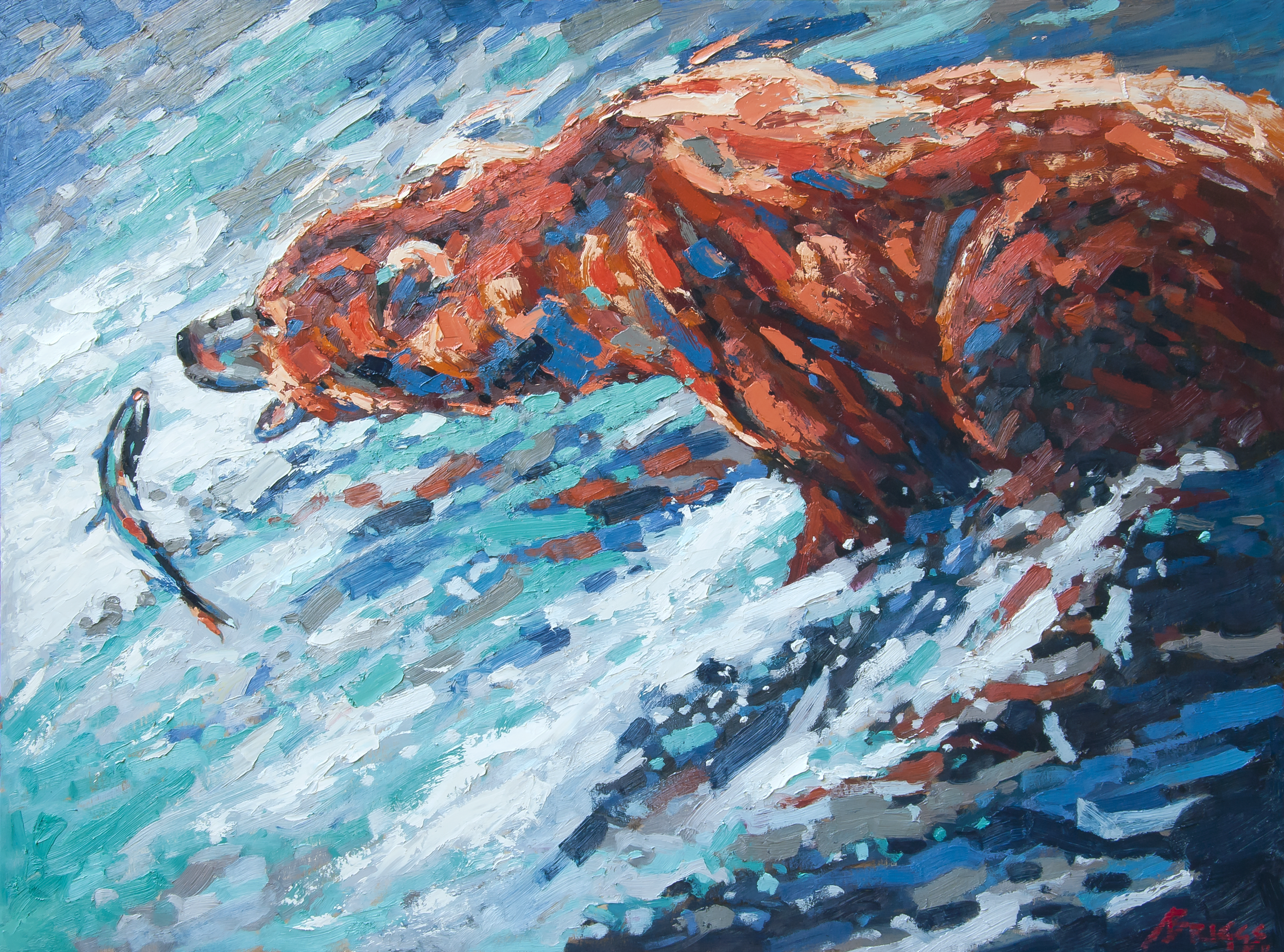 Snack Time—oil paint on canvas
122x91cm (48x36in)