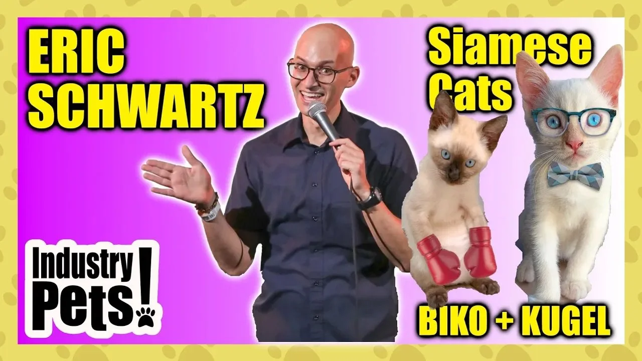 A Furry Dose of Laughter: Eric Schwartz and His Siamese Sidekicks on "Industry Pets"