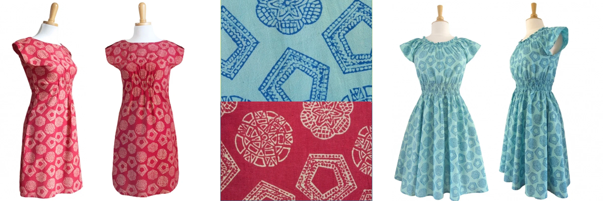 Dresses by Mata Traders.