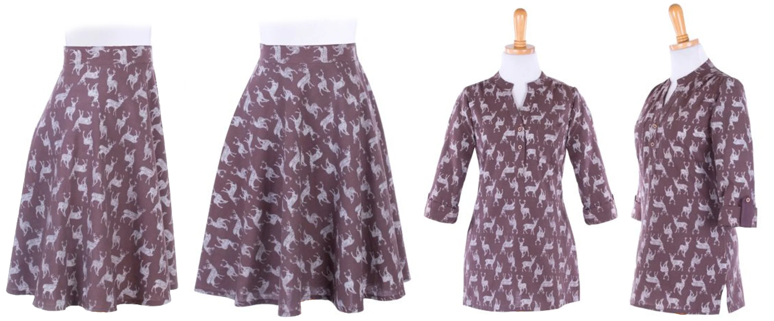 Buck Stops Here skirt and the Near and Deer top.