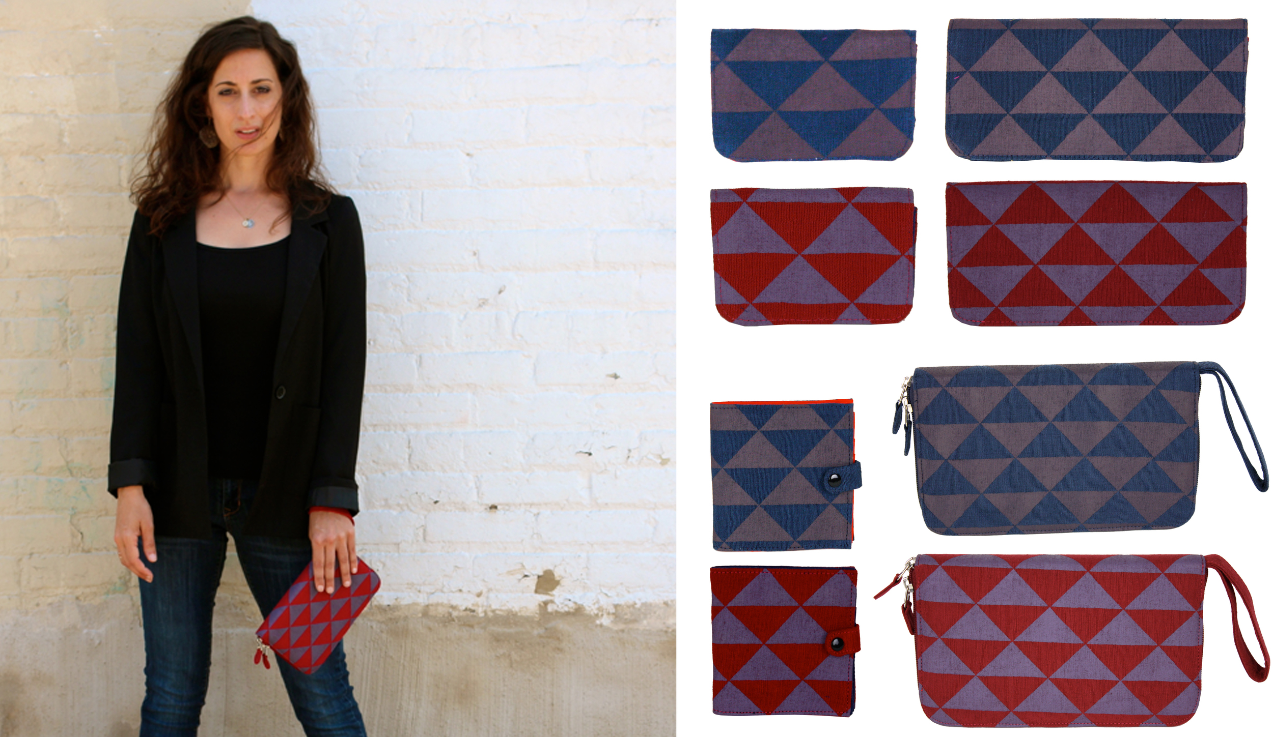 Textile Design by Shifra Whiteman. Wallet by Malia Designs. 