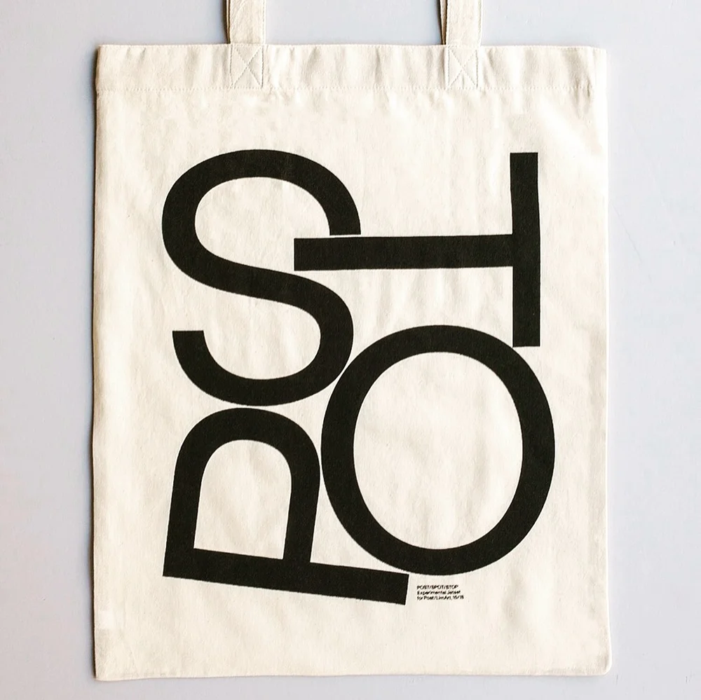 POST/SPOT/STOP] Tote Bag designed by Experimental Jetset Revised