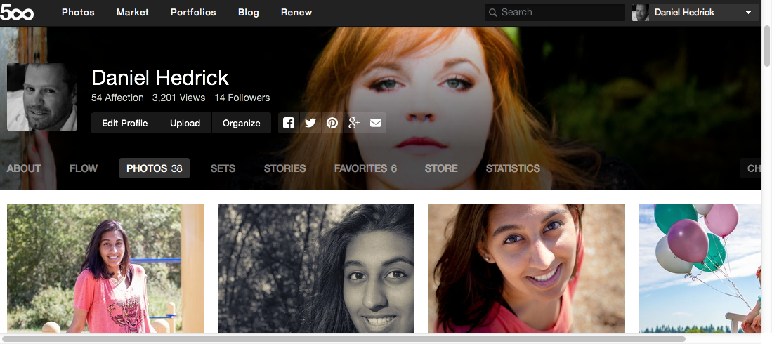 500px is where photographers share their best work