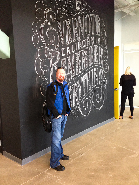  The giant chalk drawing in the lobby