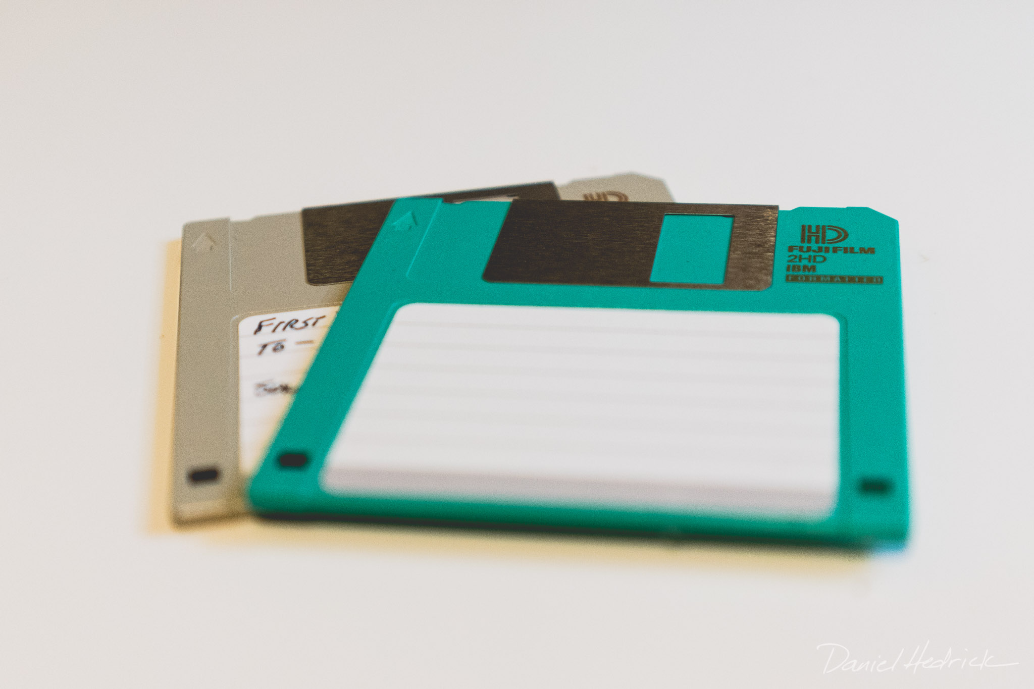 3.5" floppy drives. One of these wouldn't hold a single image file from a newer camera.
