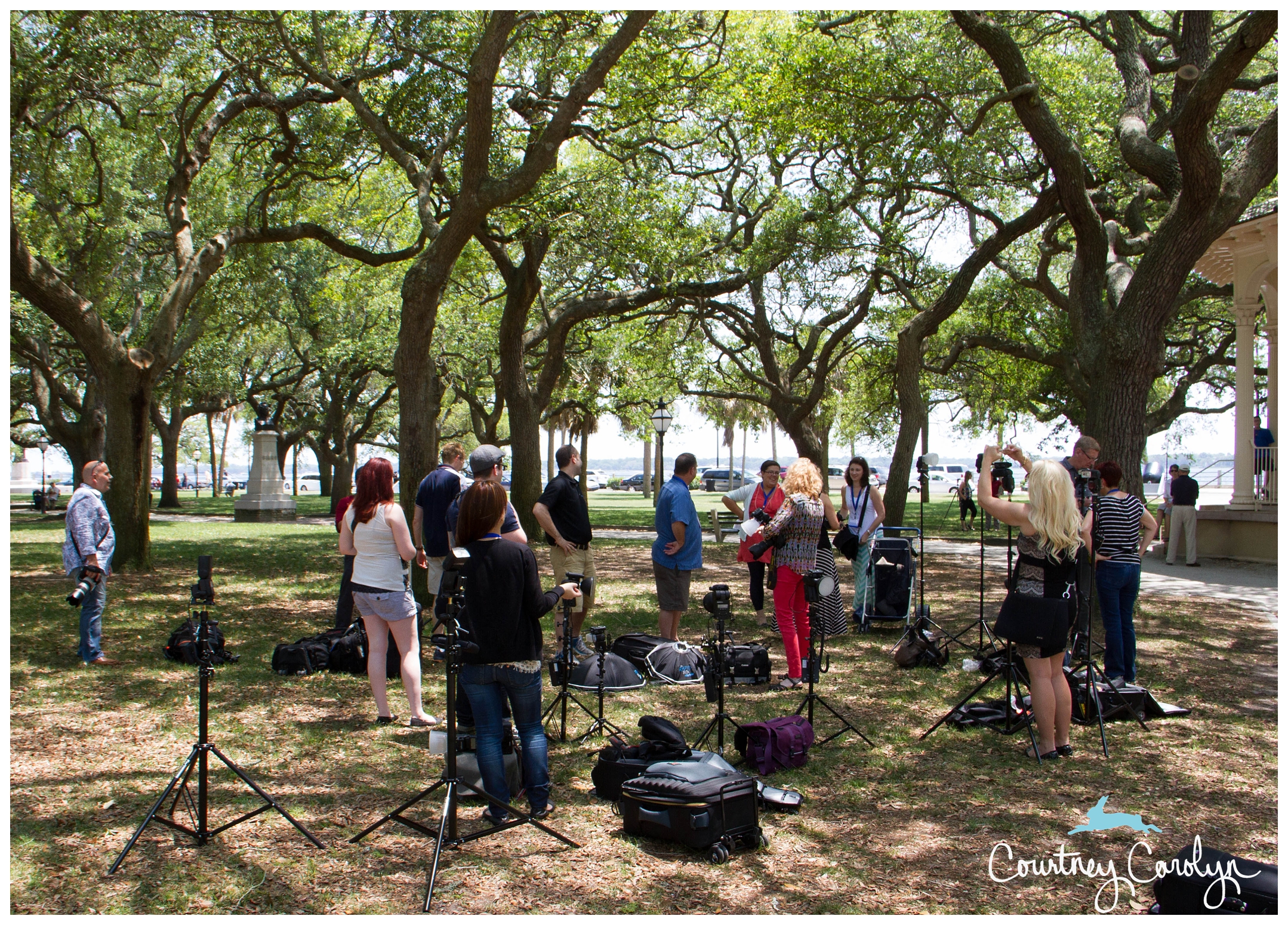 Workshop photographers - We pack light (pun intended).
