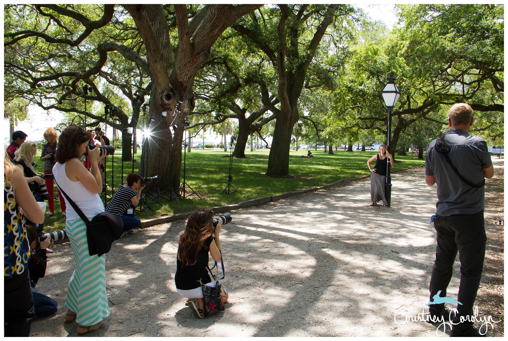 Workshop photographers flexing their creative muscles.