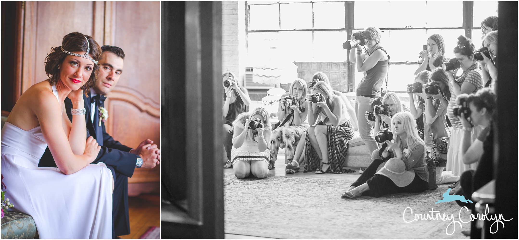 Photo of all us girls and our cameras courteous of the talented JD !