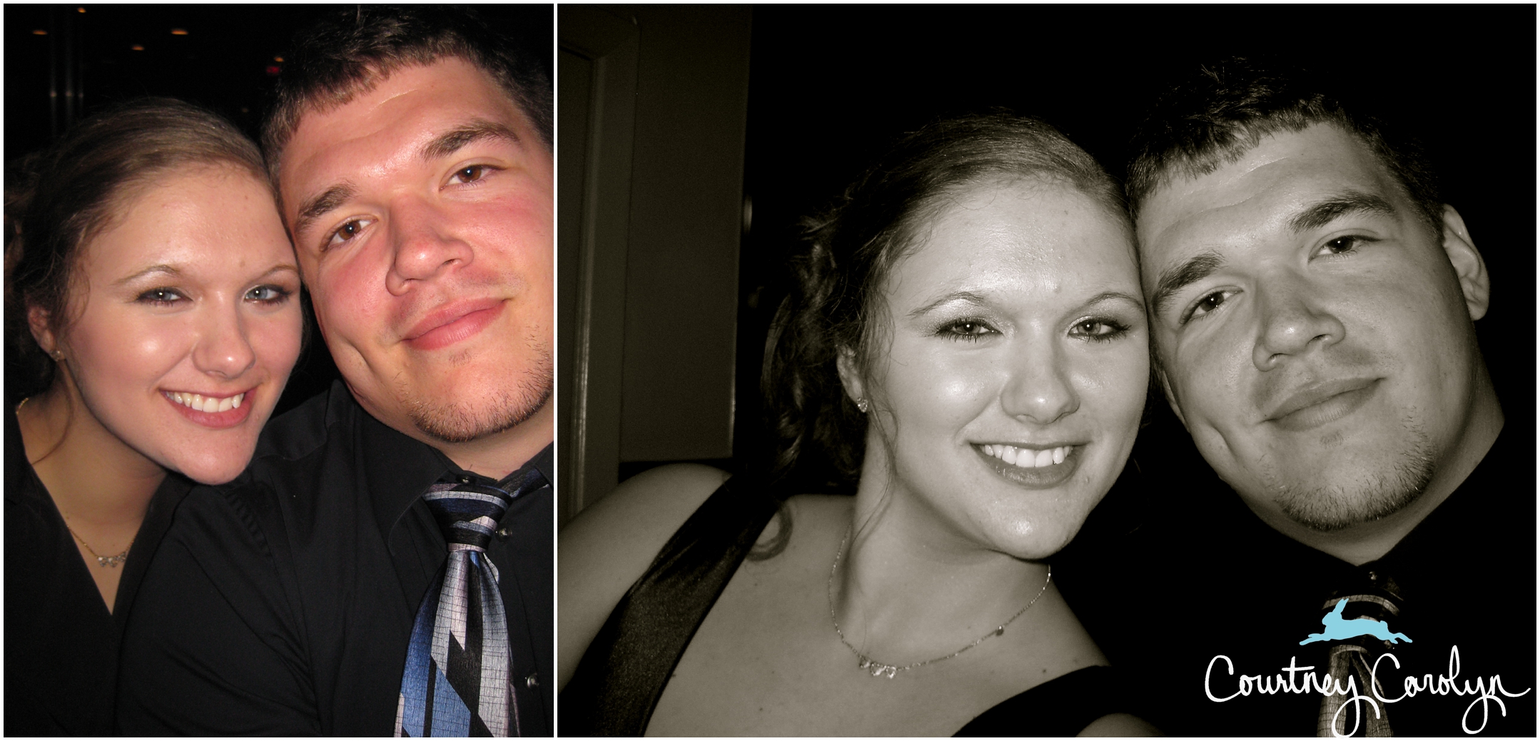 Our first big date at the Theta Chi Formal in Canada - Courtney 19, Scott 21