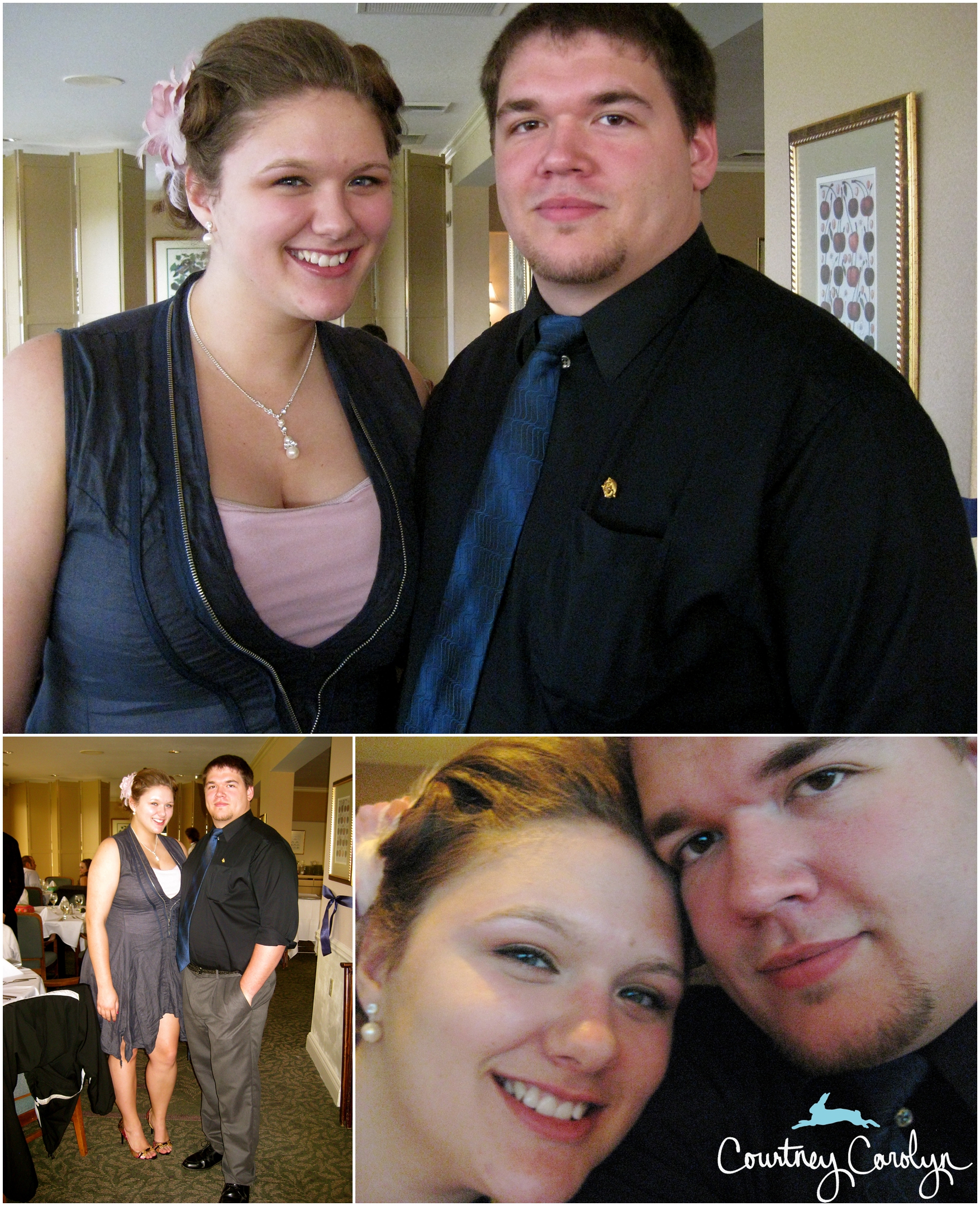 Our first Chi Omega Formal - Courtney 20, Scott 22