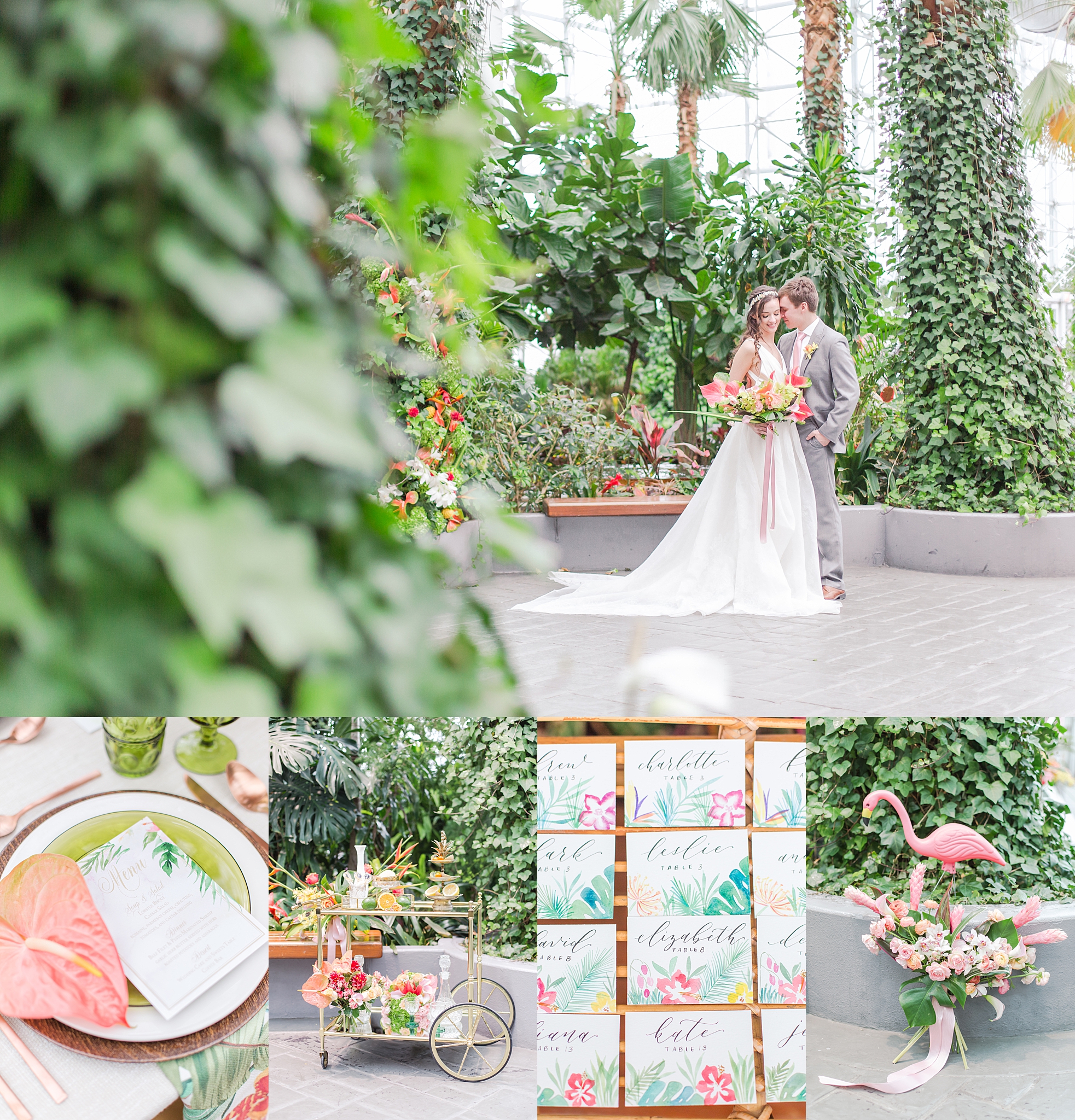 Colorful Tropical Wedding Shoot In Chicago Il Anna Patrick
