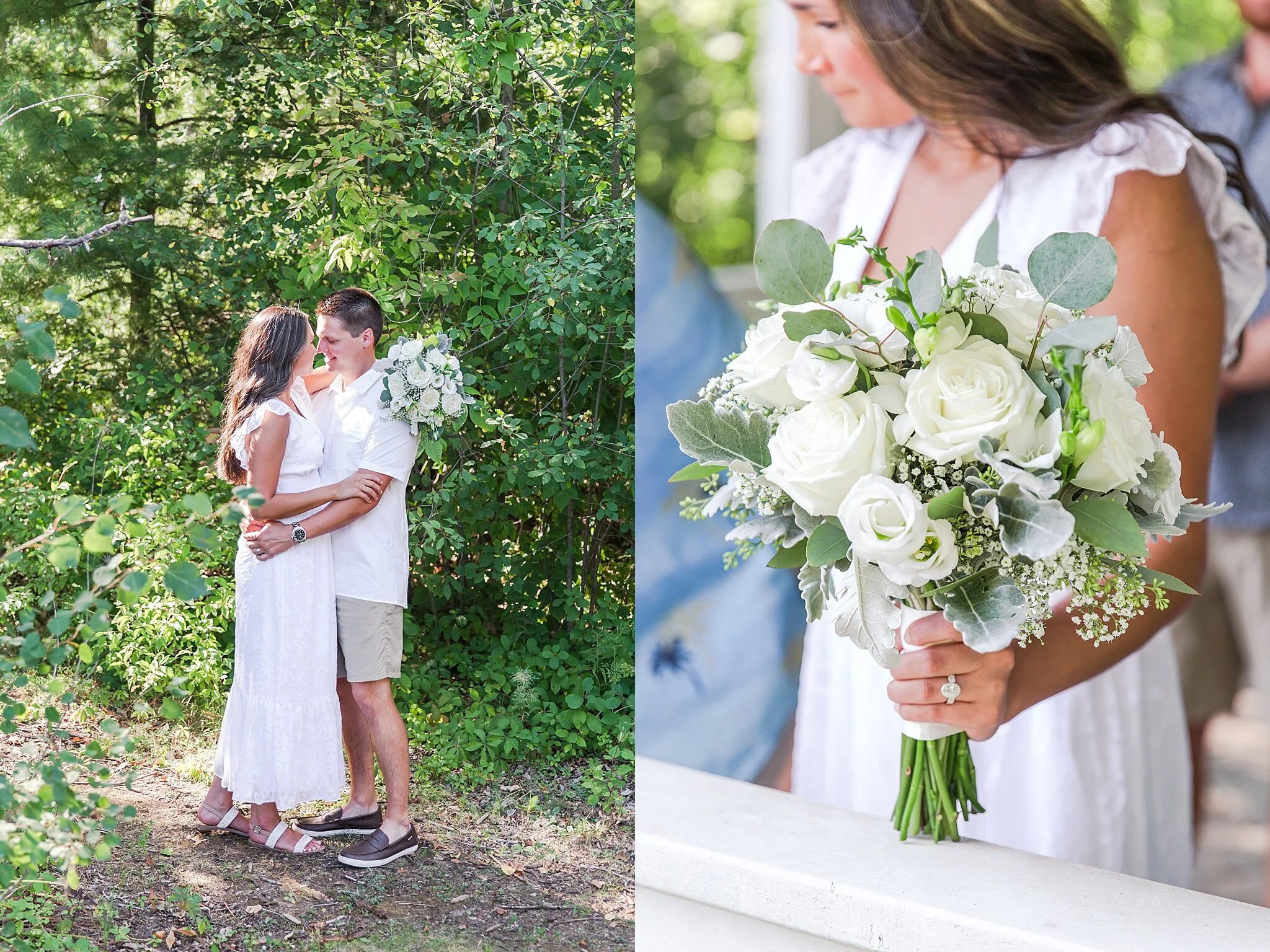 Romantic Summer Elopement In Michigan Alyssa David Detroit Chicago Wedding Photographer Courtney Carolyn Photography