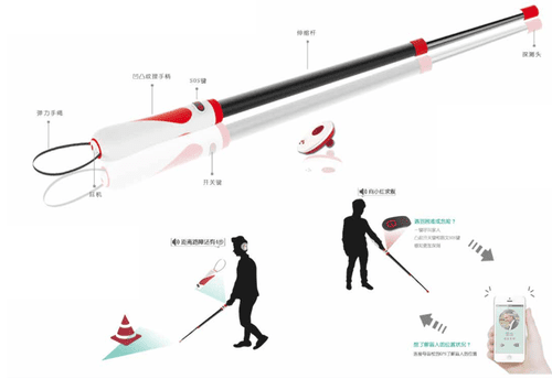 几步之遥 智能导盲杖设计 Design Of Smart Guide Blind Stick