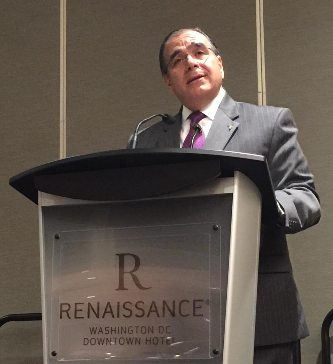 Dr. Daboub presents at the event Integrating Faith, Business, and the Environment on March 14.