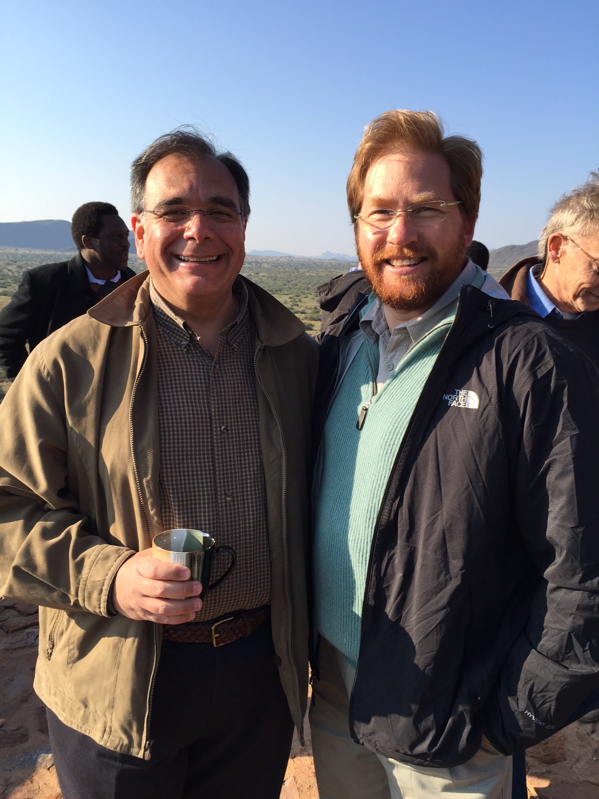From left, Dr. Daboub and Jonathan Oppenheimer of Anglo American, De Beers, Oppenheimer Diamonds. President of the Brenthurst Foundation