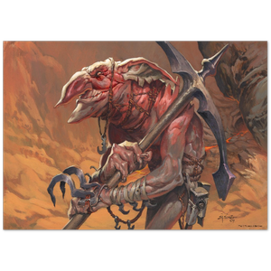 メンバー全員 サイン入りGoblinポスター B2 Goblin Tunneler, 50 x 70 cm poster print — Jesper Ejsing Illustration