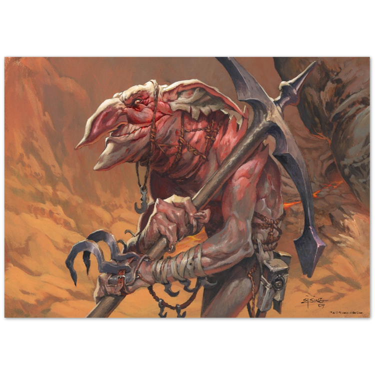 Goblin Tunneler, 50 x 70 cm poster print — Jesper Ejsing Illustration