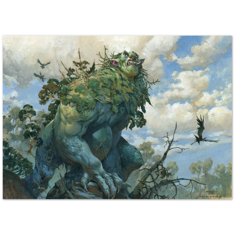 Old-Growth Troll, 50 x 70 cm poster print — Jesper Ejsing Illustration
