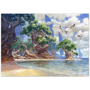 Yavimaya Coast, 50 x 70 cm poster print — Jesper Ejsing Illustration