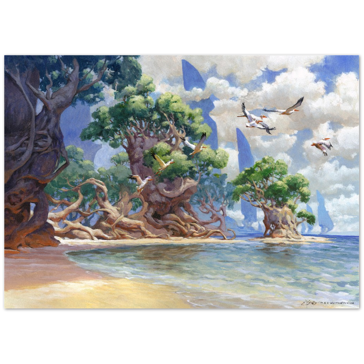 Yavimaya Coast, 50 x 70 cm poster print — Jesper Ejsing Illustration