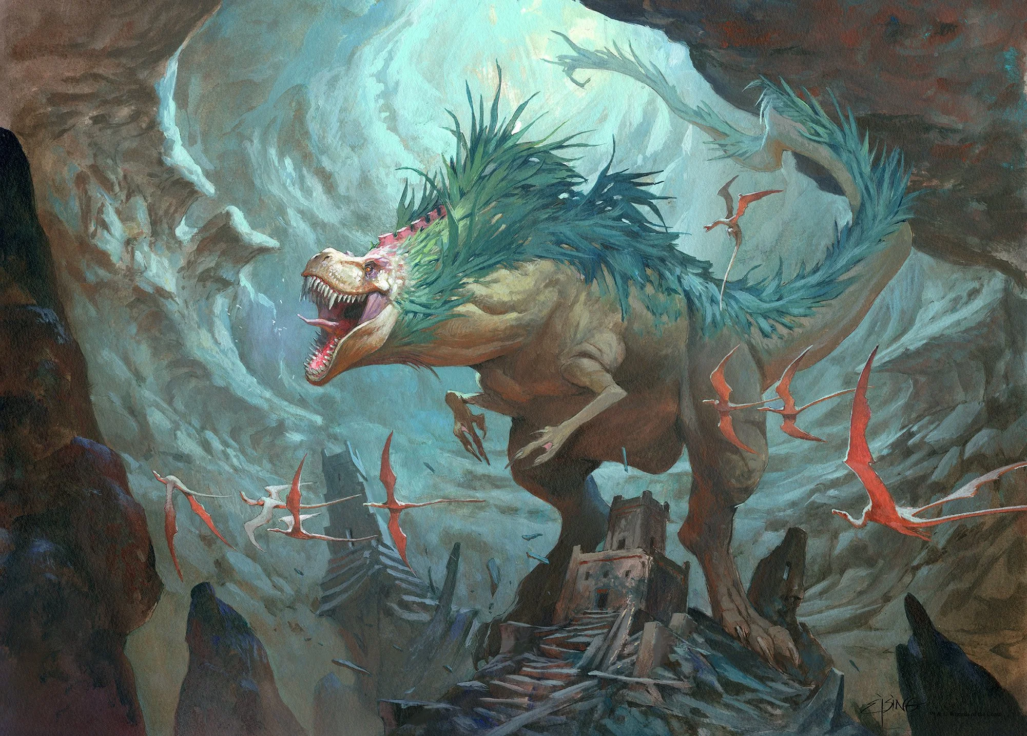 Earthshaker Dreadmaw, 50 x 70 cm poster print — Jesper