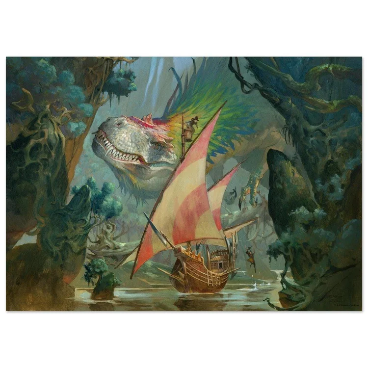 MTG 巨大　ポスター Colossal Dreadmaw, 50 x 70 cm poster print — Jesper Ejsing