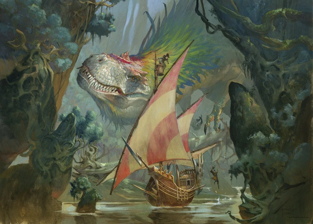 MTG 巨大　ポスター Colossal Dreadmaw, 50 x 70 cm poster print — Jesper Ejsing