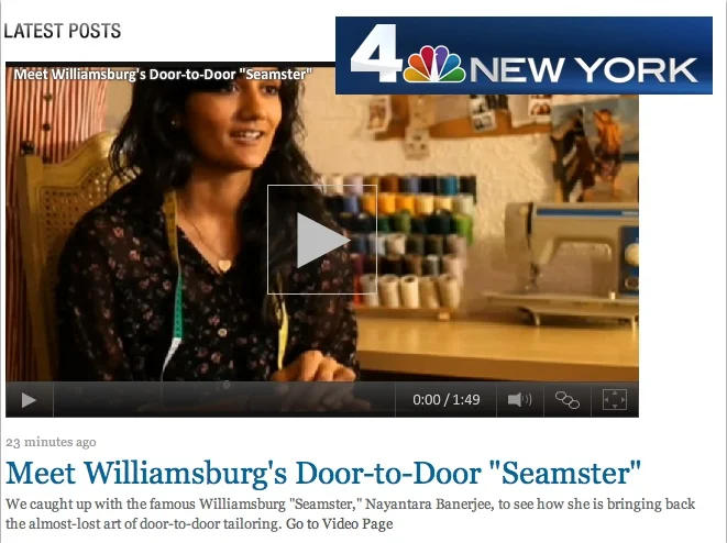  The Williamsburg Seamster in The Thread for NBC New York. April 2011
