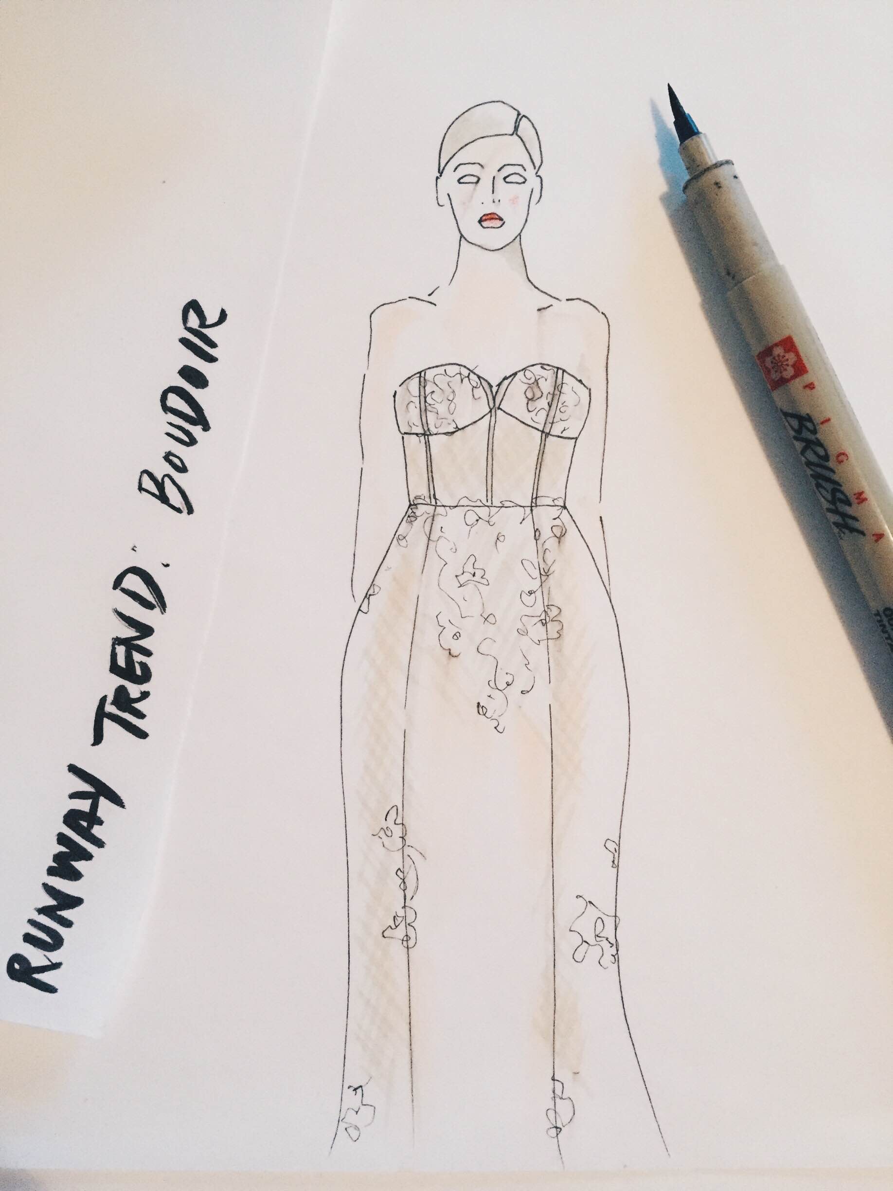 Runway Look: Boudoir. A lot of dresses are sent down the runway without linings simply because it allows the details of the lace and structure of the design to shine. More recently, a lot of bridal designers are selling dresses with partial well-placed linings and exposed seam work, especially with built-in bustier or corset tops and unlined skirts. This may be too much exposure for some brides, or may not be compatible with the weather on the big day, so ordering a dress with a lining or having a tailor create a lining or slip to match up with the seam lines of the dress may make the most sense. If you want to keep some of the original style, consider a nude lining in a power mesh that is more fitted, or a bias-cut silk charmeuse on the matte side for something that can hit in all the right spots while also allowing the overlaying dress to drape over your body. 