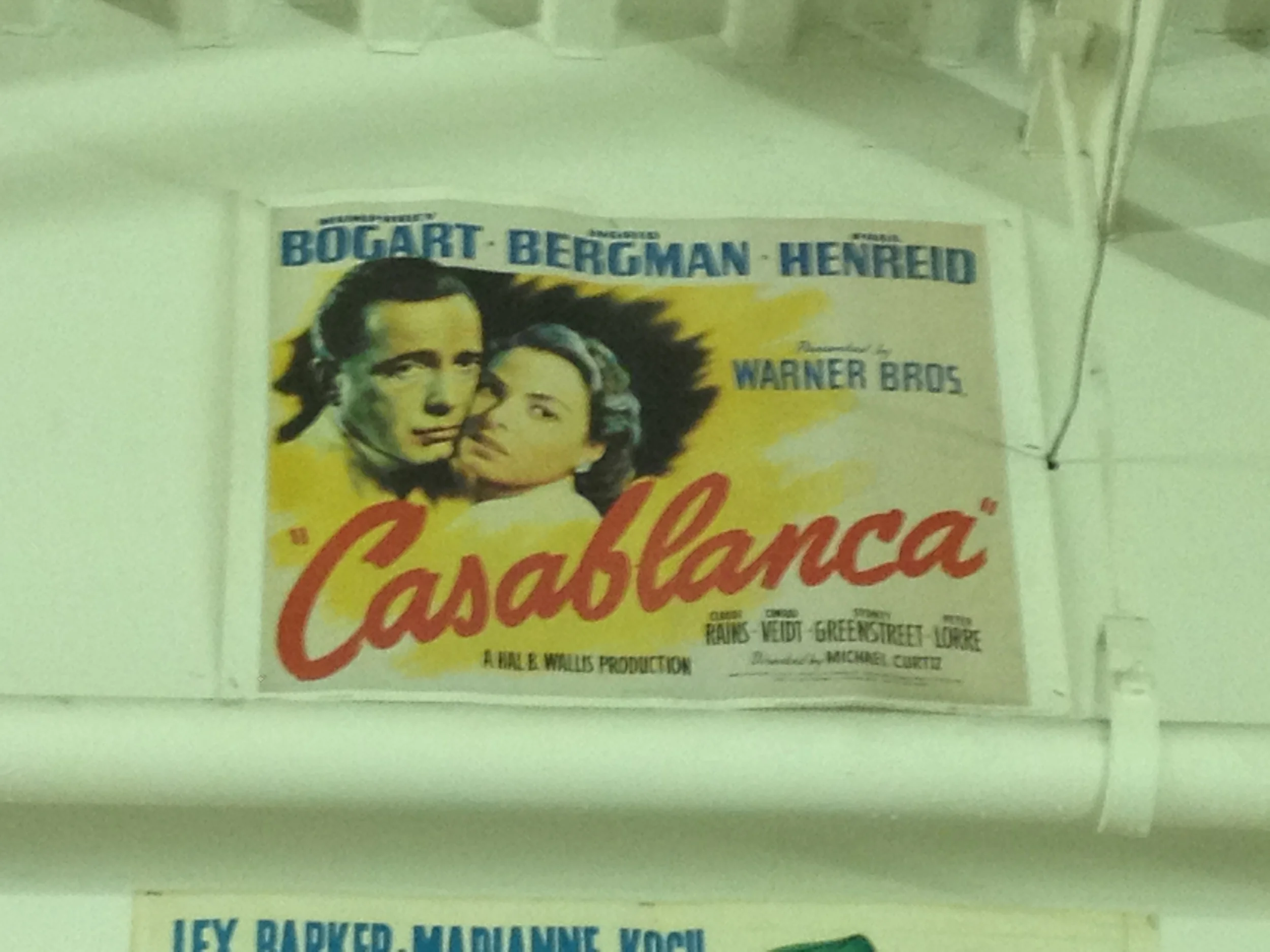 We have a Casablanca movie poster on the tour. Think you can find it?