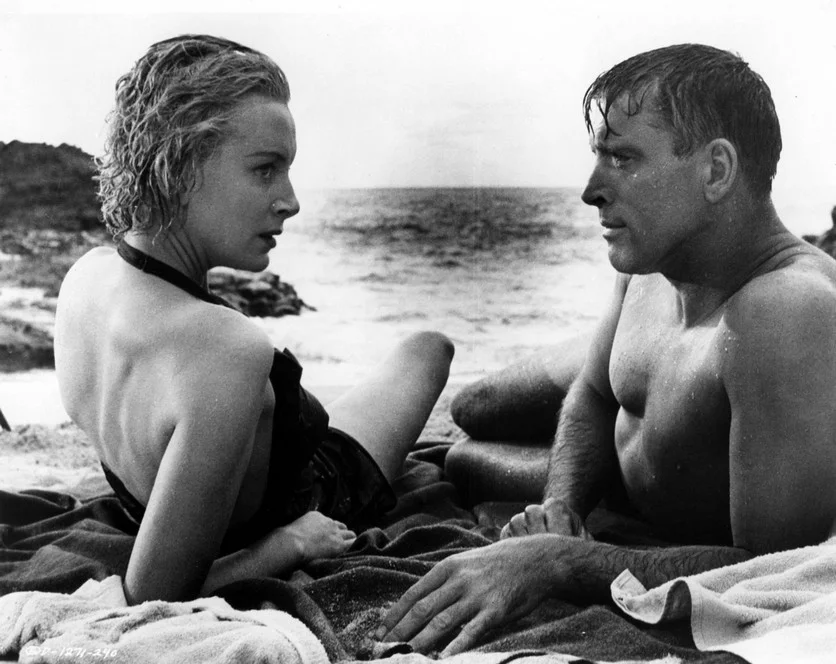 Deborah Kerr and Burt Lancaster in From Here to Eternity