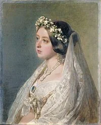 Queen Victoria in her gown