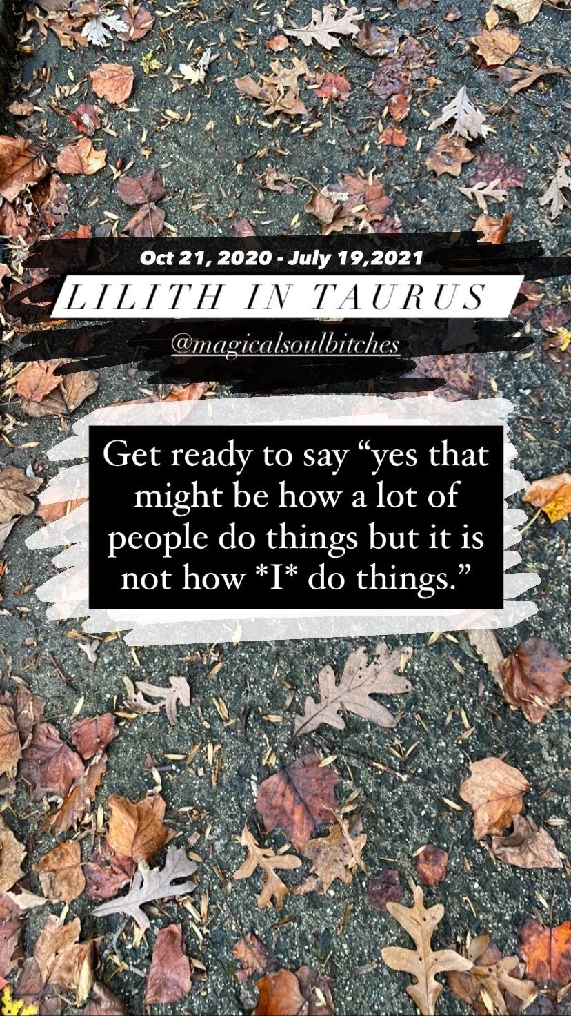 Lilith In Taurus Oct 21 2020 July 19 2021 Nikki Brocco