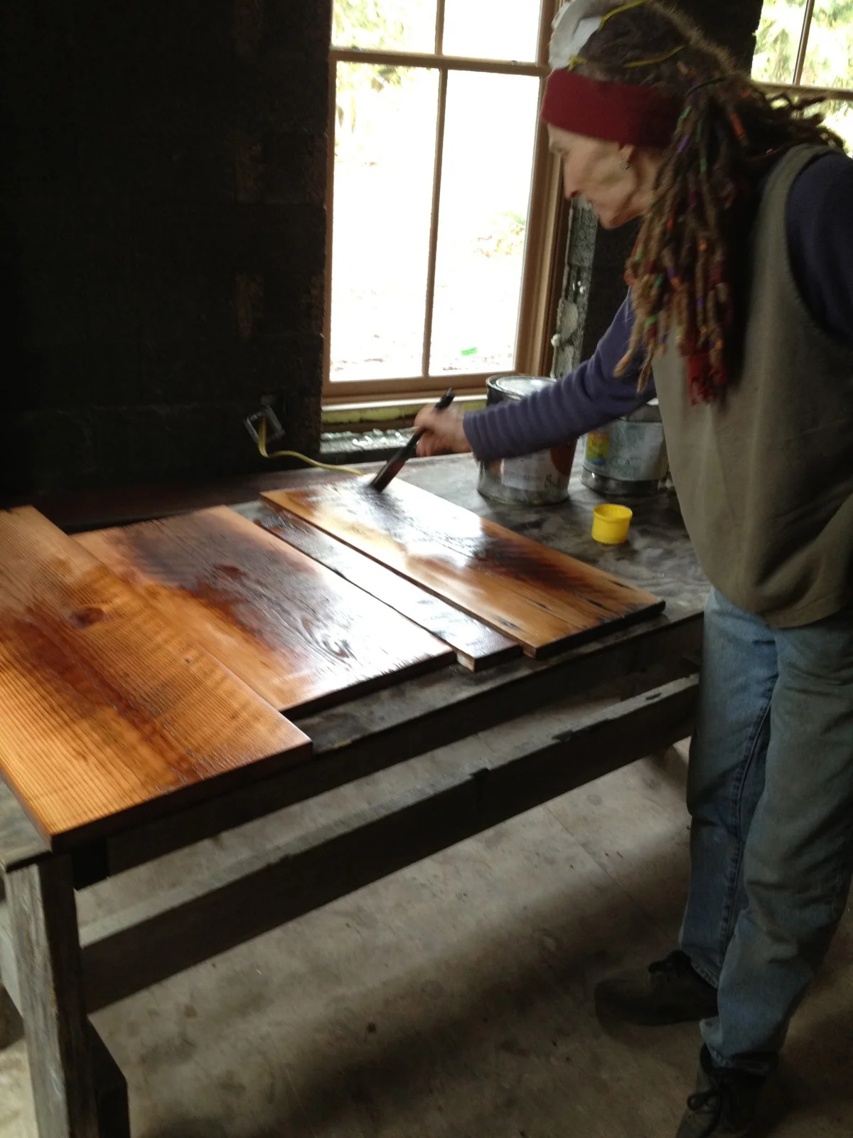 Oiling the Wood