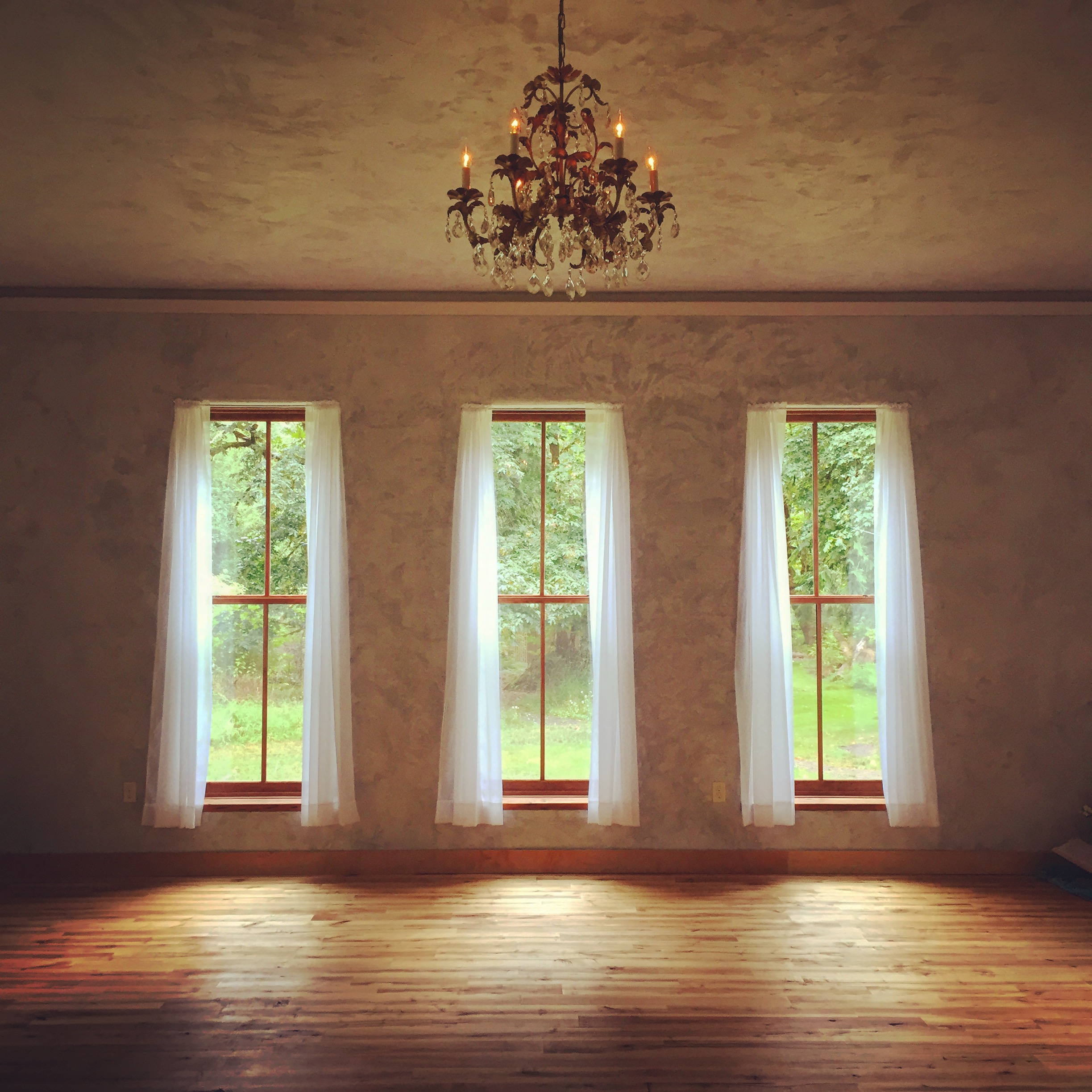 the studio at the YogaFarm... and its windows to the soul....