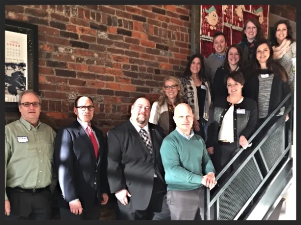 Cincinnati PRSA's leadership team with Joseph Truncale and Mark McClennan, bottom row, center.
