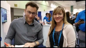 Simon Sinek and Sara Cullin.