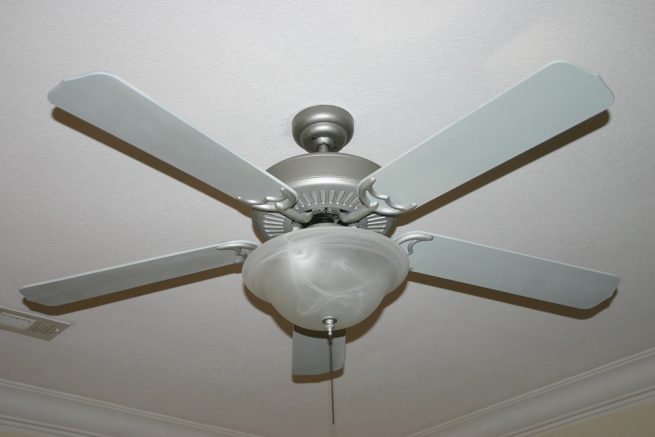  Brass and dark wood fan...huh?​ 