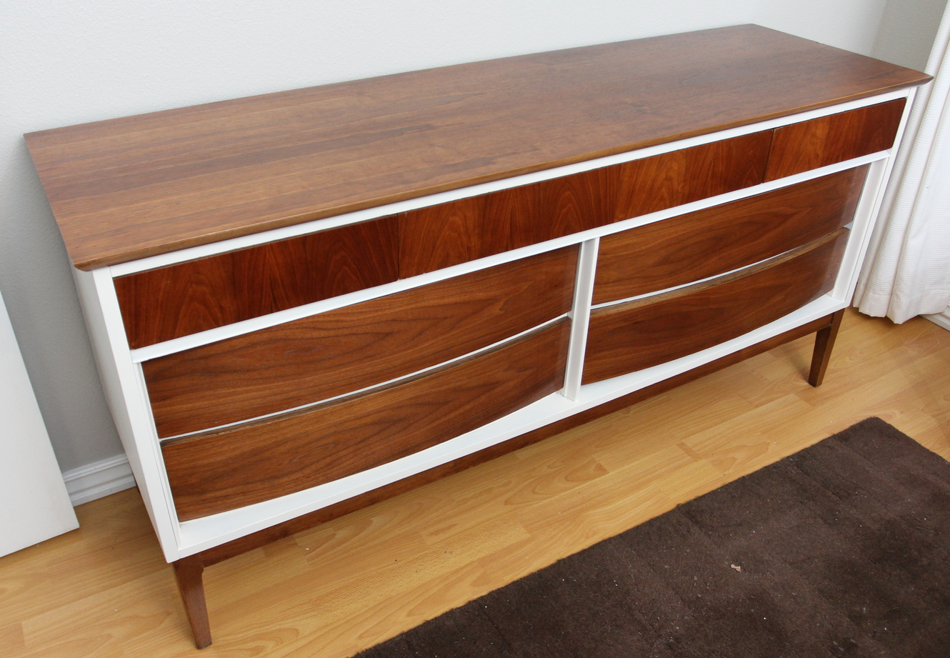 Walnut MCM dresser makeover...Part 2! — Beckwith's Treasures