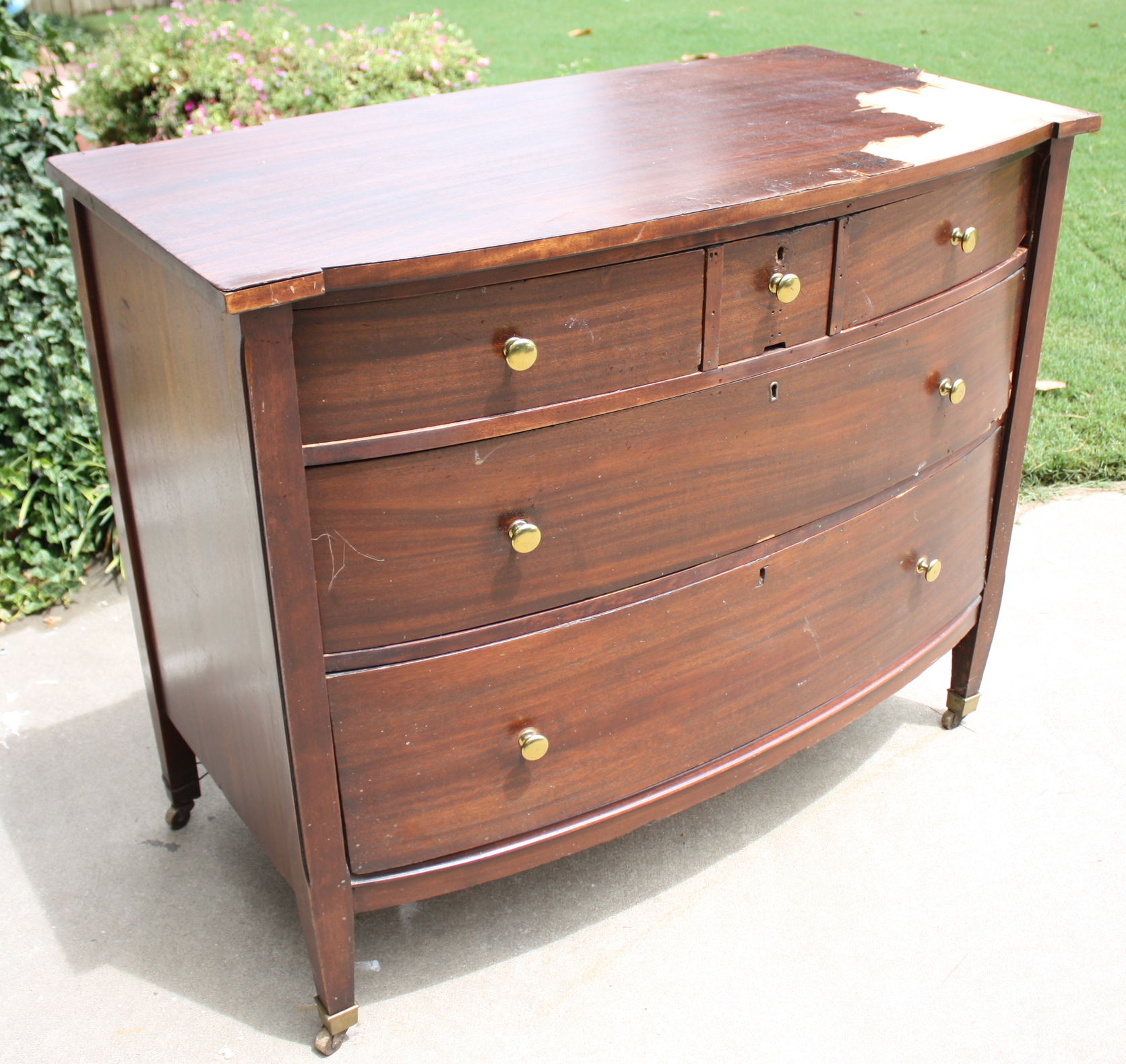 Antique Mahogany Dresser Makeover Beckwith S Treasures